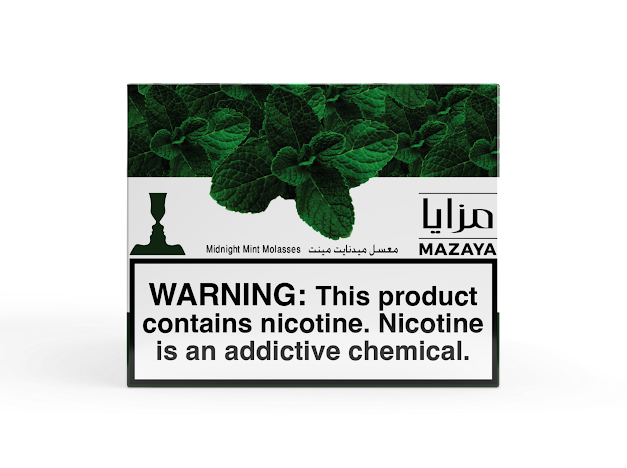 Mazaya Midnight Mint hookah tobacco 250g shisha with deep cool mint flavor