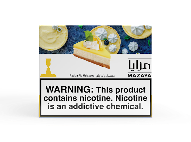 Mazaya Rock N Pie hookah tobacco, 250g shisha with creamy lemon pie dessert flavor