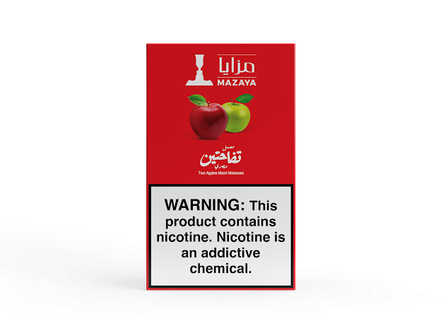 Mazaya Two Apples hookah tobacco 250g red and green apple shisha flavor