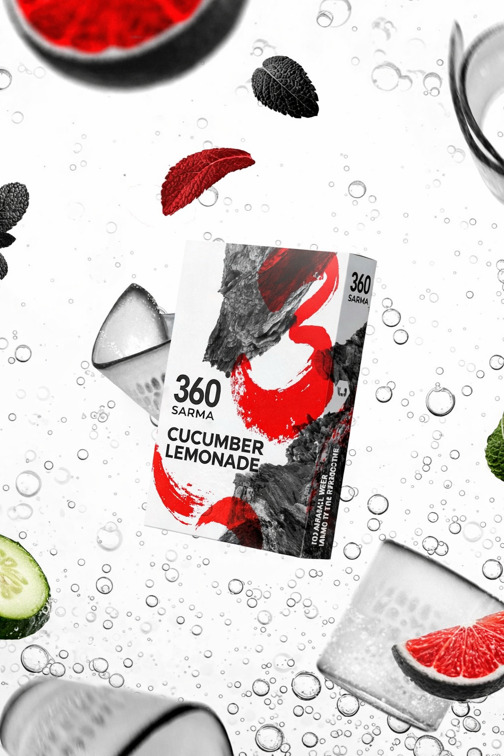 S Sarma 360 Cucumber Lemonade hookah shisha tobacco 100g hard line