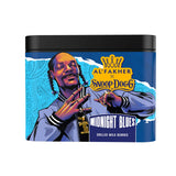 Snoop Dogg x Al Fakher Midnight Blues hookah tobacco featuring chilled wild berries in premium illustrated packaging.