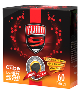 Cloud 9 Natural Charcoal 60 pcs - Hookah Junkie