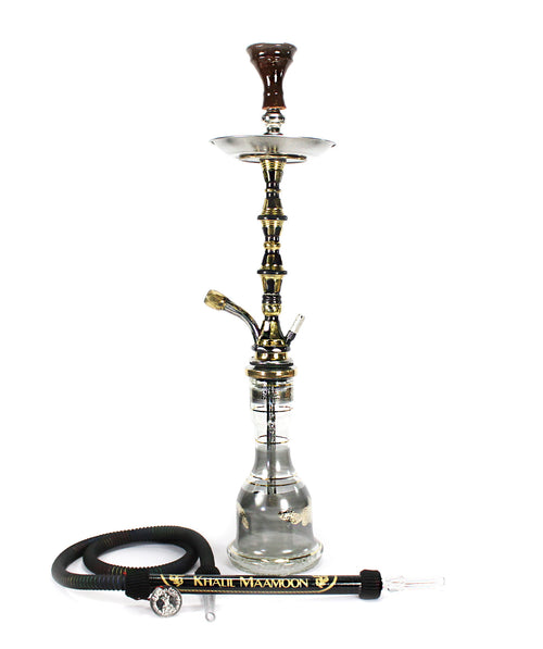 Khalil Mamoon 26" Shamadan Egyptian Authentic Hookah Oxidized
