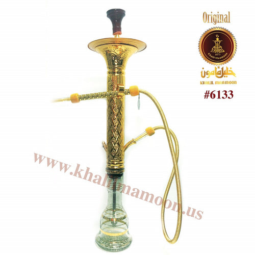 KM Dana Craved Gold Ice 3 Door by Khalil Maamoon hookah