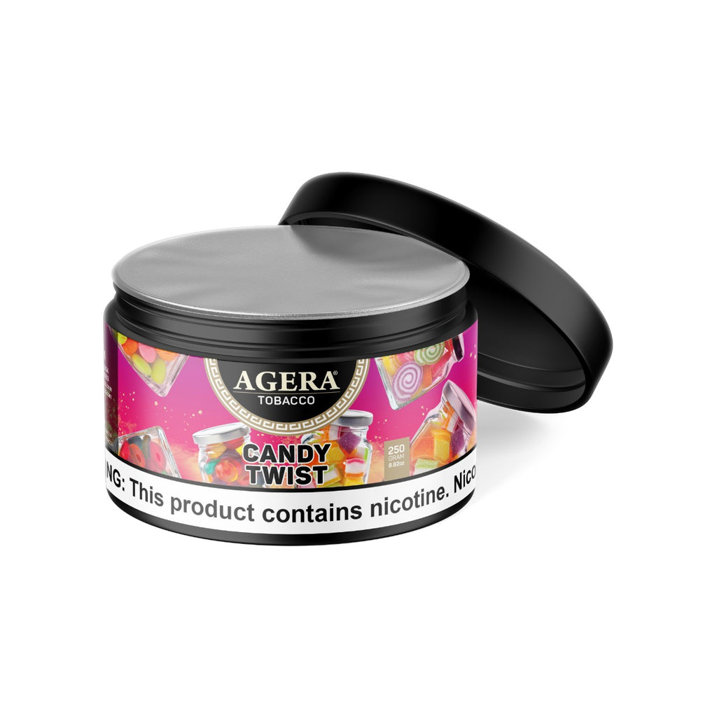 Agera Candy Twist hookah tobacco 250g container with sweet mixed candy flavor