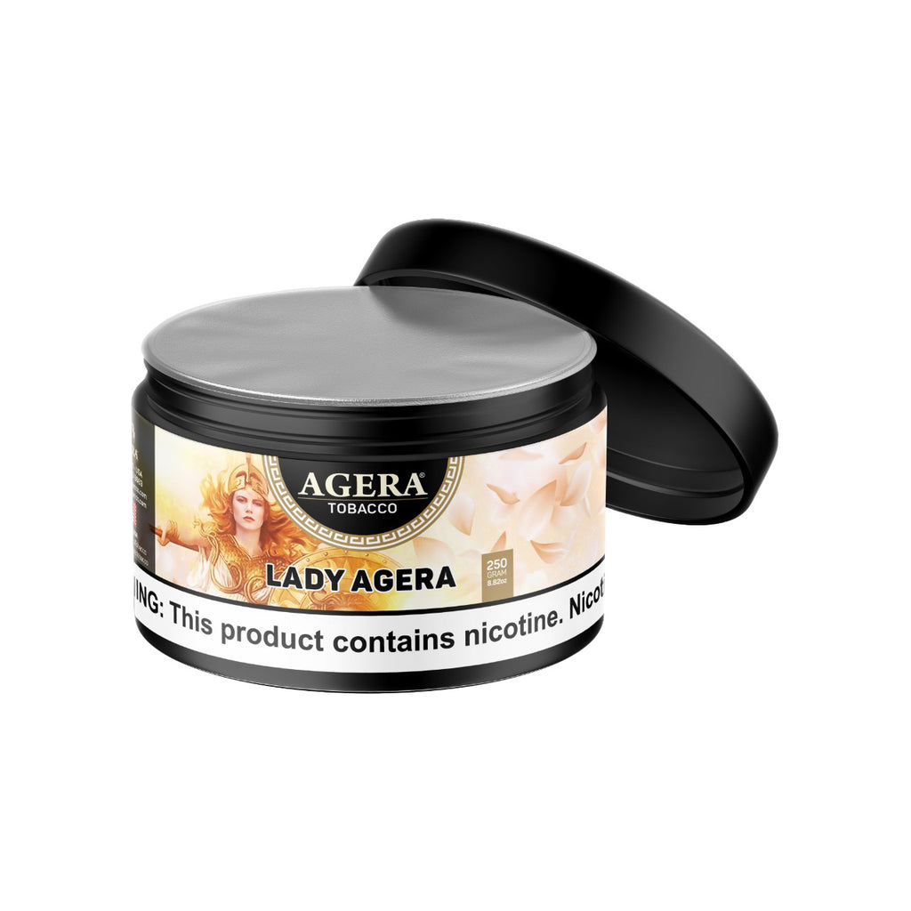 Agera Lady Agera hookah tobacco 250g container with smooth sweet floral flavor