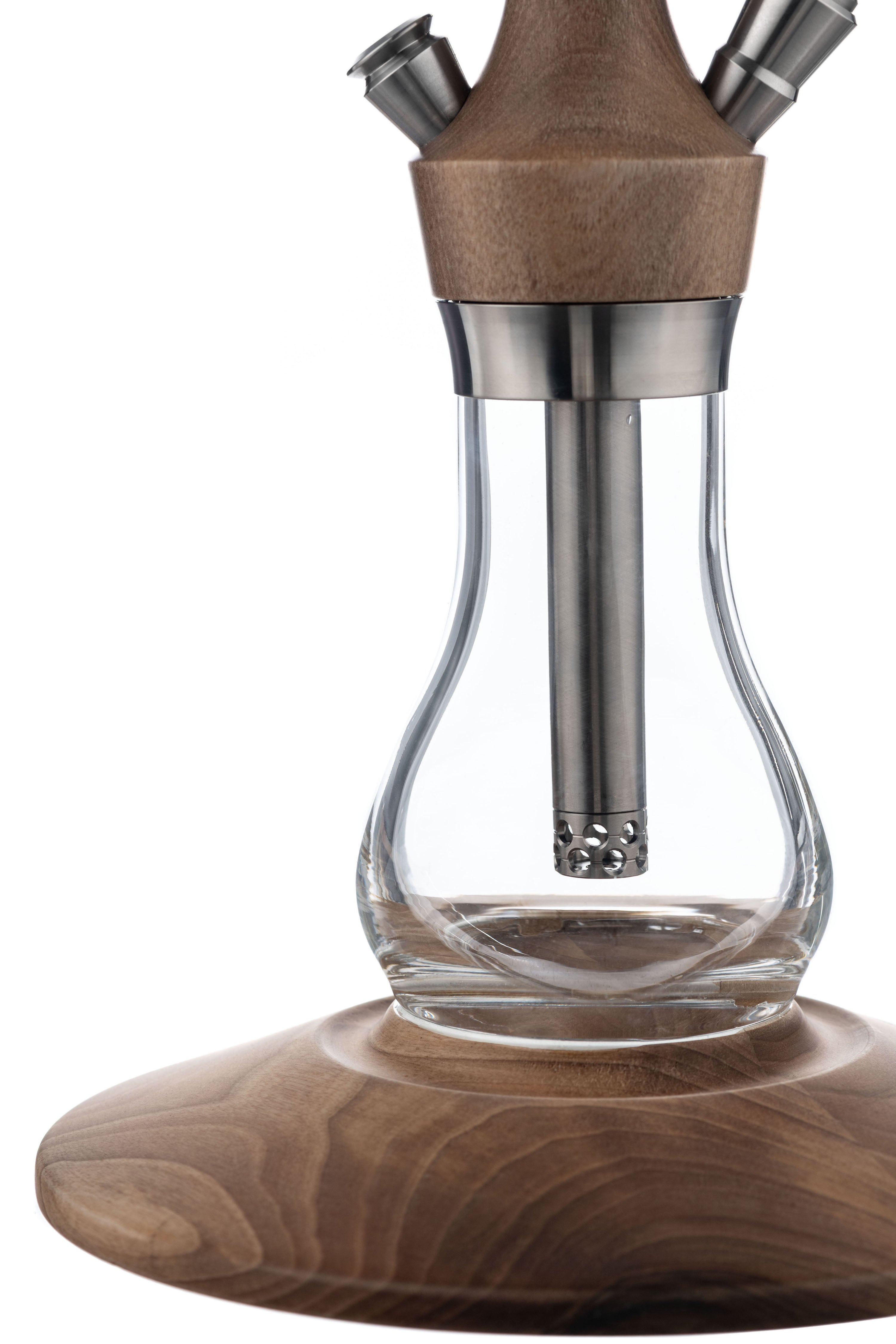 Hustla Hookah - Pinocchio dark walnut - Hookah Junkie