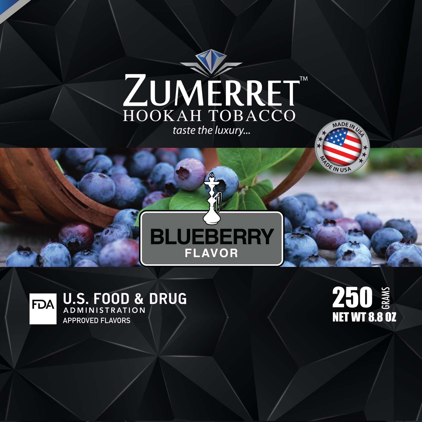Zumerret Black Edition 250 gram - Hookah Junkie