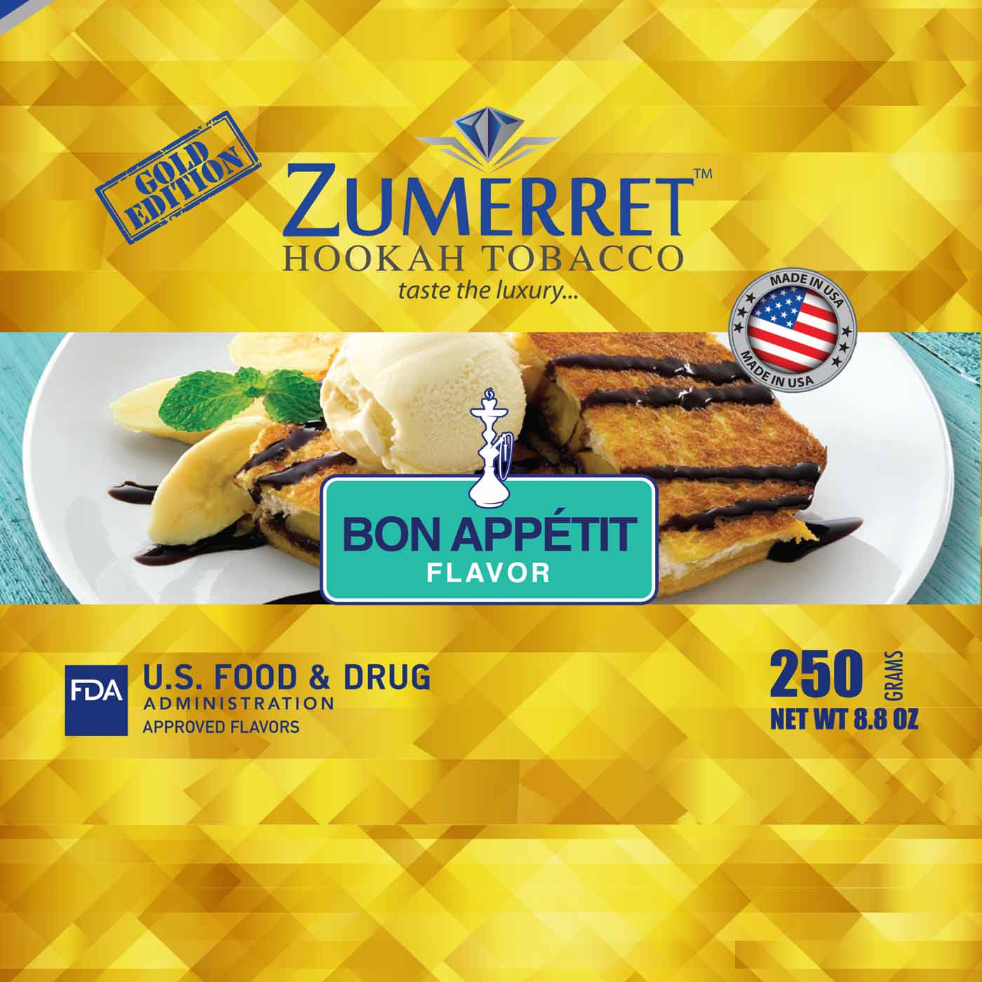 Zumerret Gold Edition 250 gram - Hookah Junkie