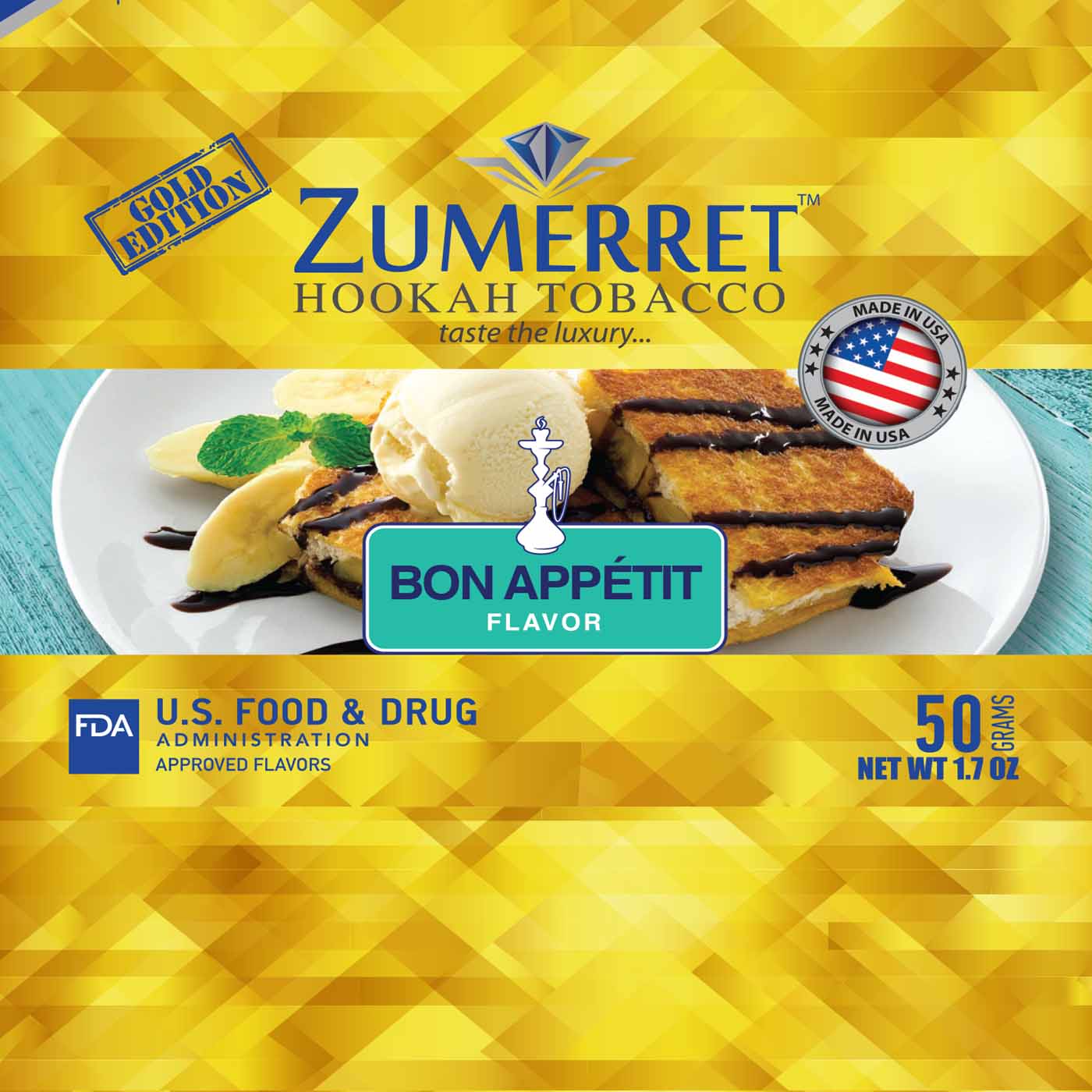 Zumerret Gold Edition 50 grams - Hookah Junkie