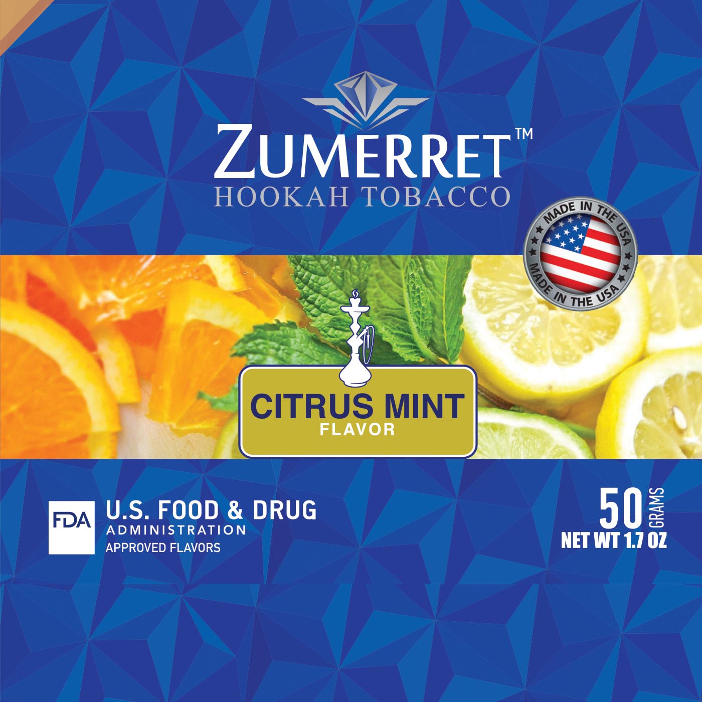 Zumerret Blue Edition 50 Grams - Hookah Junkie