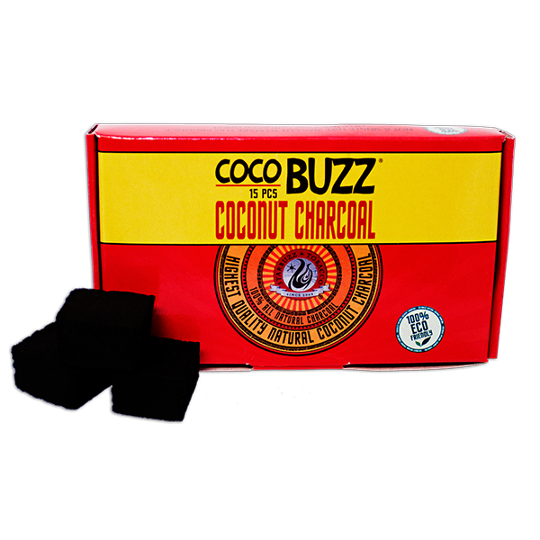 Coco Buzz Natural Hookah Coals (15 Pieces) - Hookah Junkie