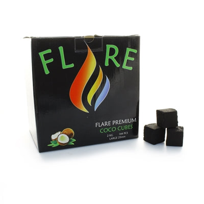 Hookah Junkie FLARE Charcoal CUBES 2 Kilos