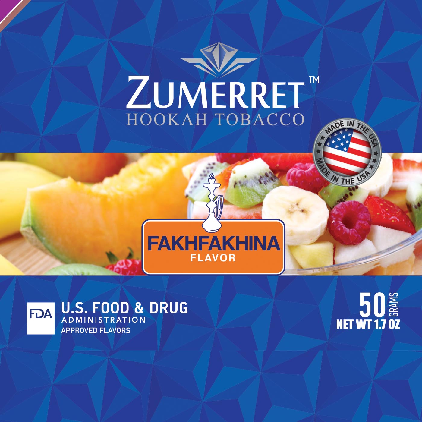 Zumerret Blue Edition 50 Grams - Hookah Junkie