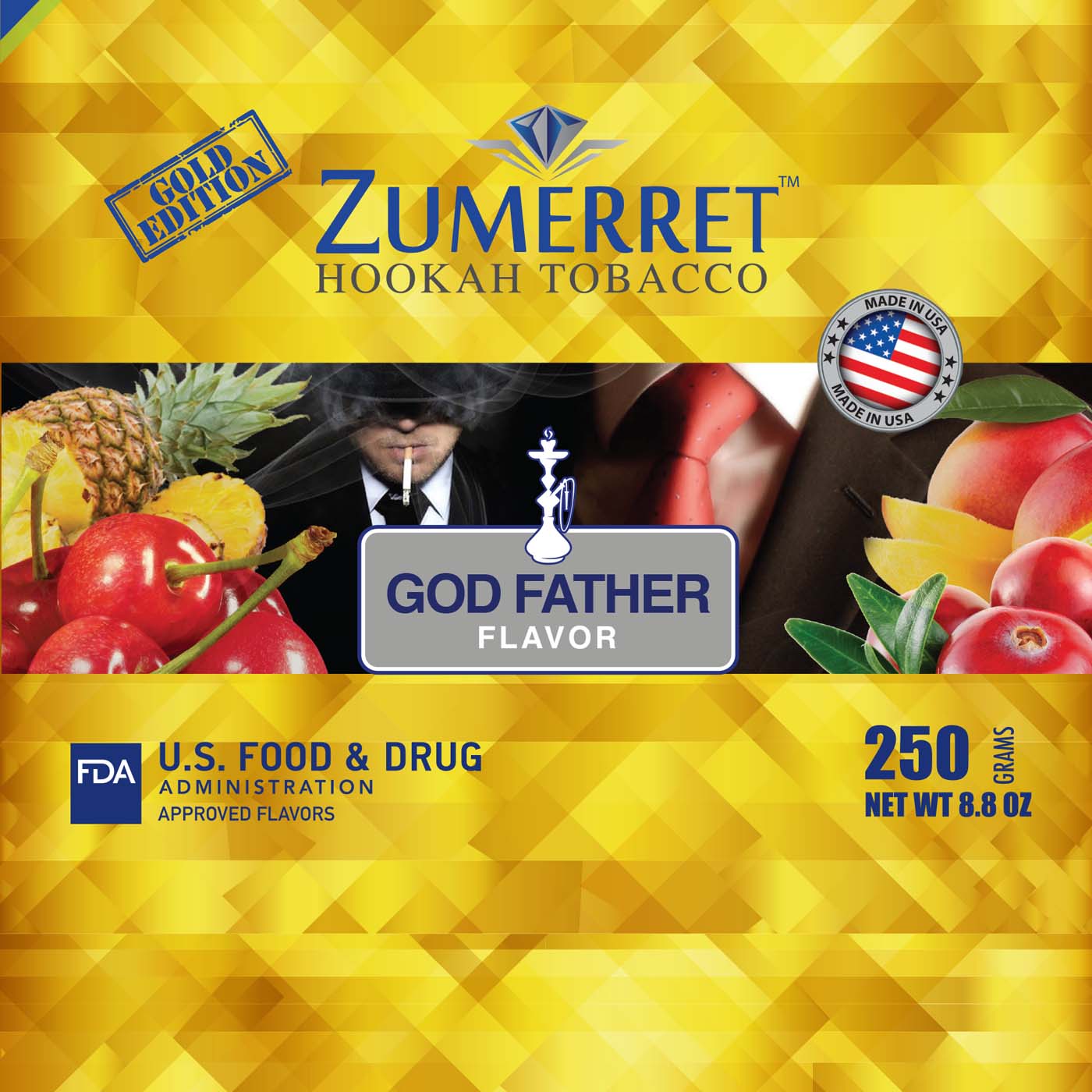 Zumerret Gold Edition 250 gram - Hookah Junkie