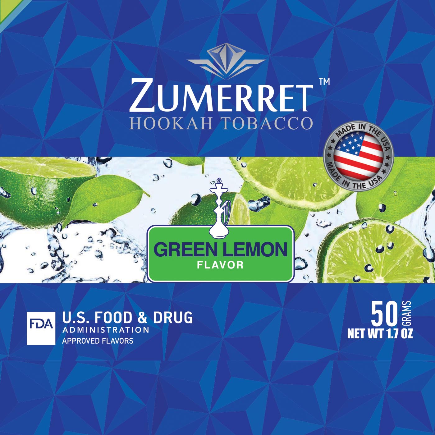 Zumerret Blue Edition 50 Grams - Hookah Junkie