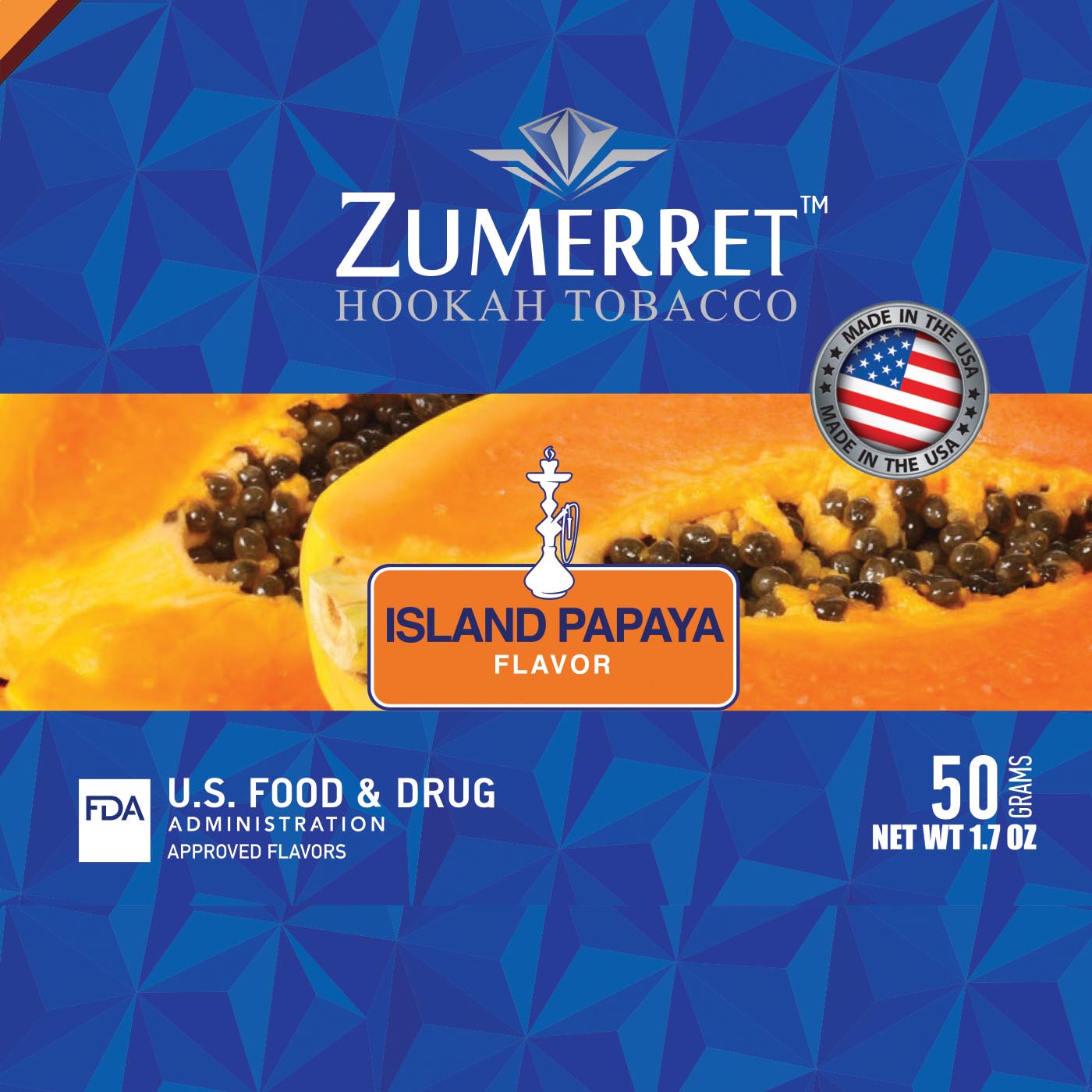 Zumerret Blue Edition 50 Grams - Hookah Junkie