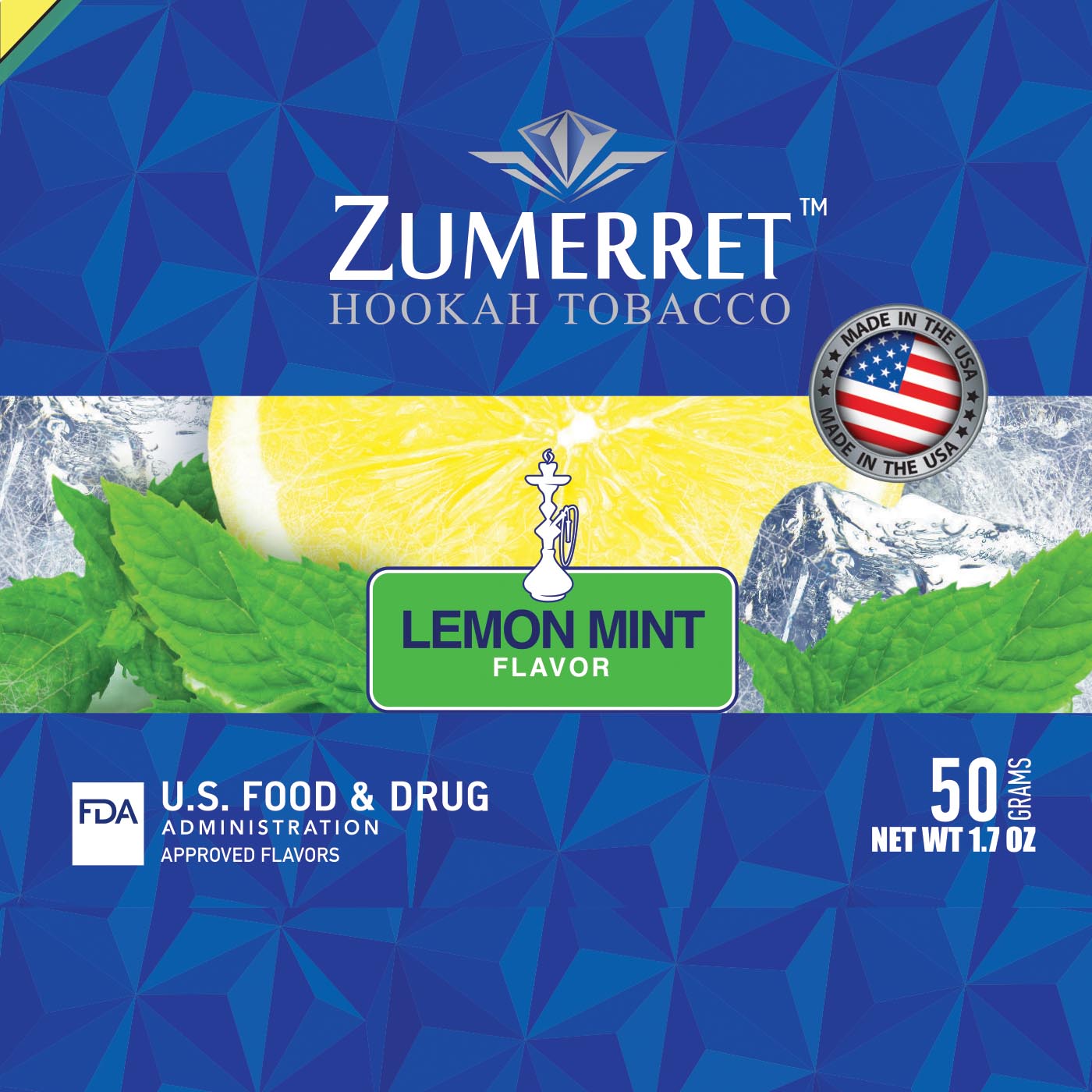 Zumerret Blue Edition 50 Grams - Hookah Junkie