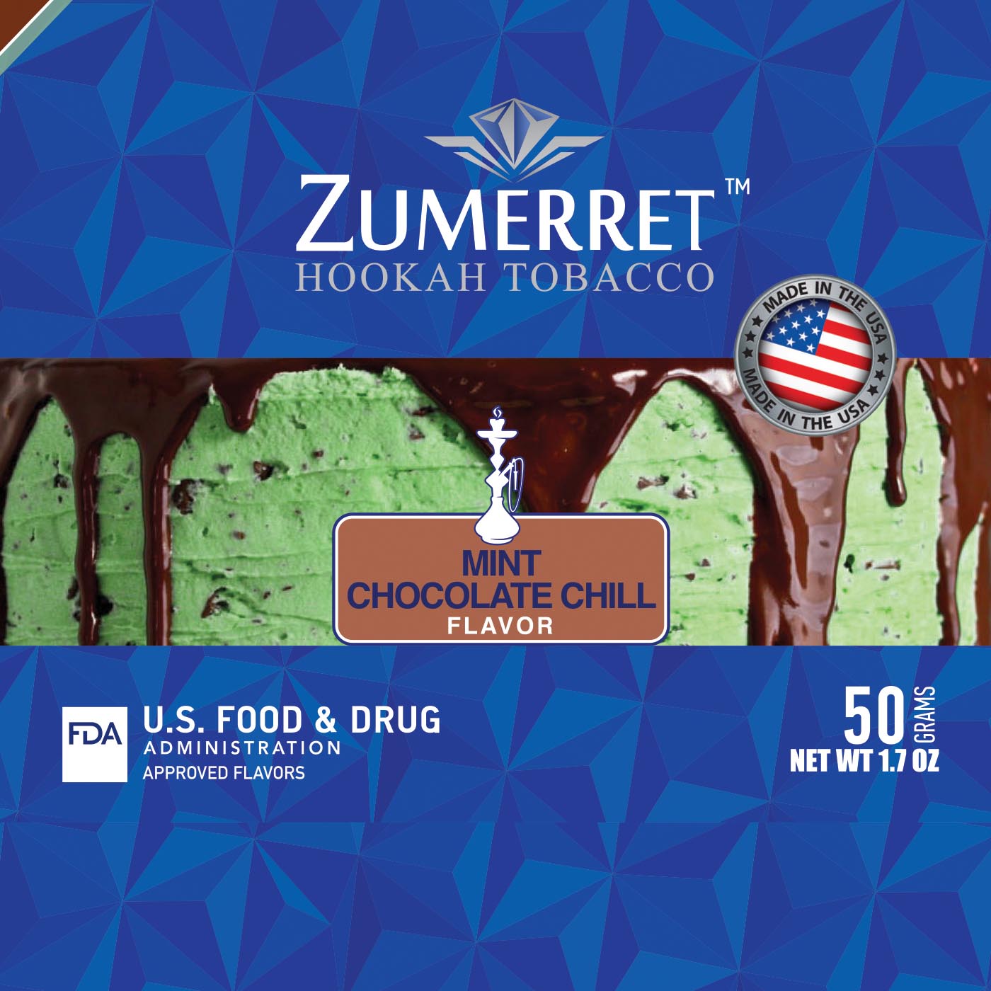 Zumerret Blue Edition 50 Grams - Hookah Junkie