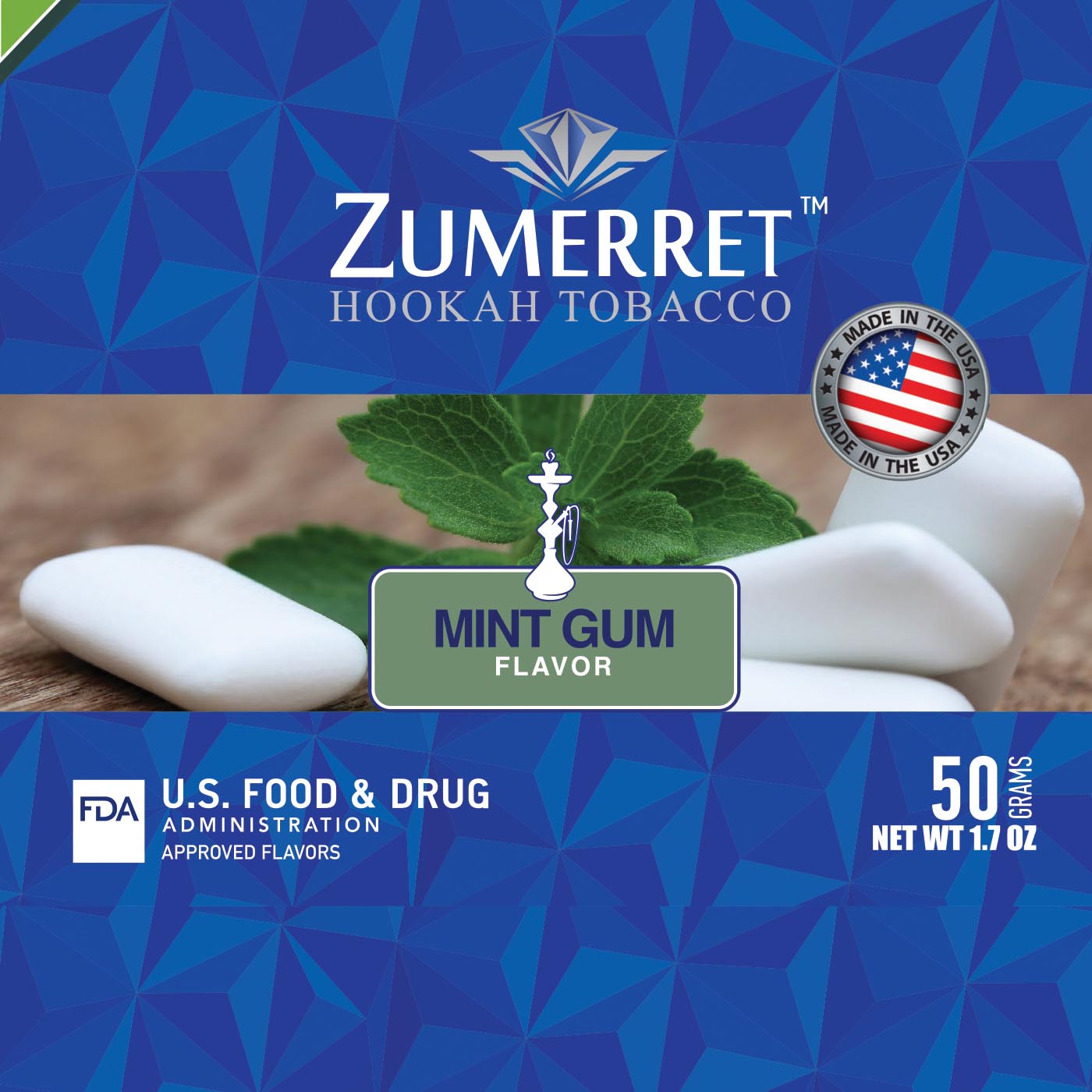 Zumerret Blue Edition 50 Grams - Hookah Junkie