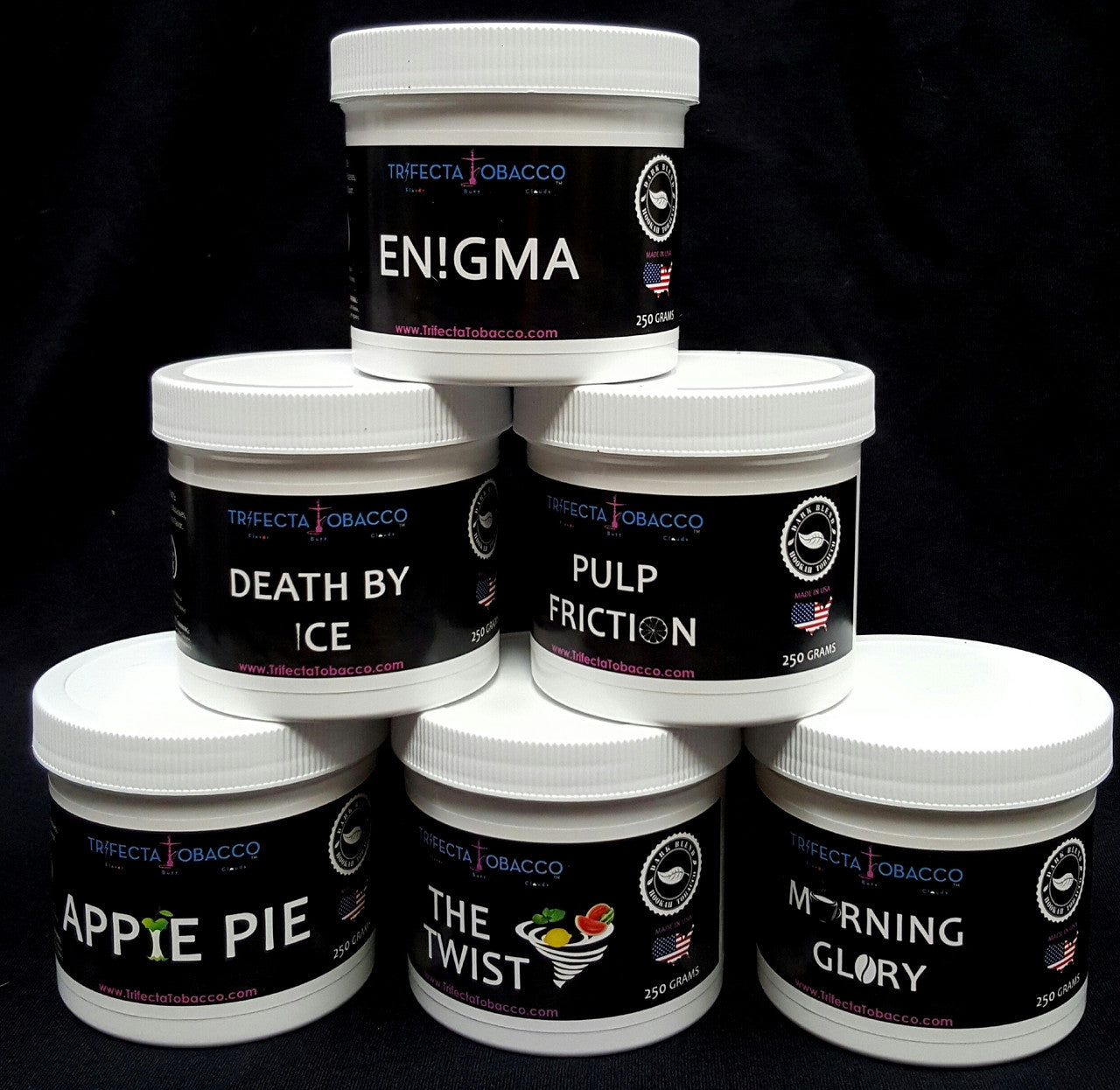 Trifecta Dark Blend Shisha Tobacco 250g - Hookah Junkie