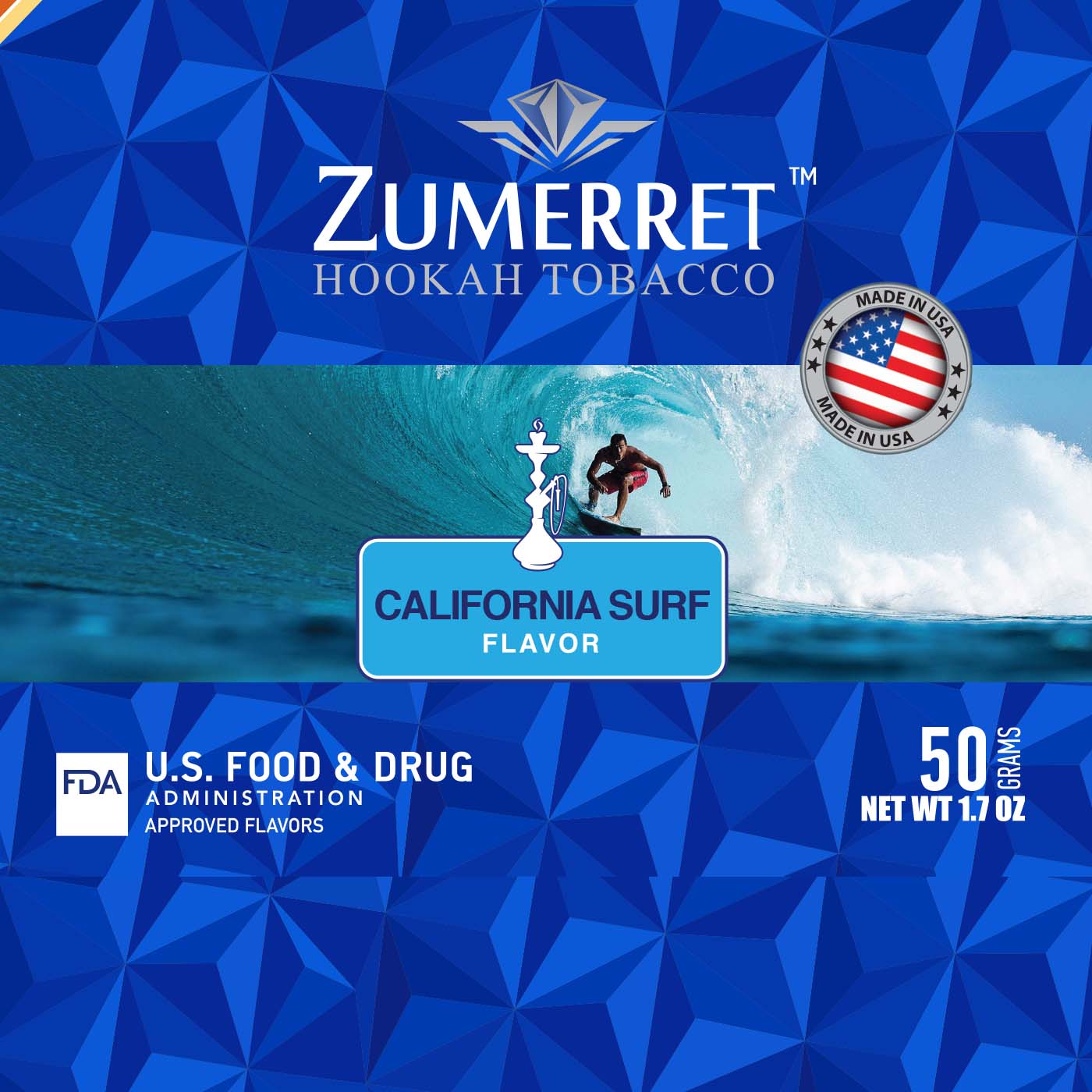 Zumerret Blue Edition 50 Grams - Hookah Junkie