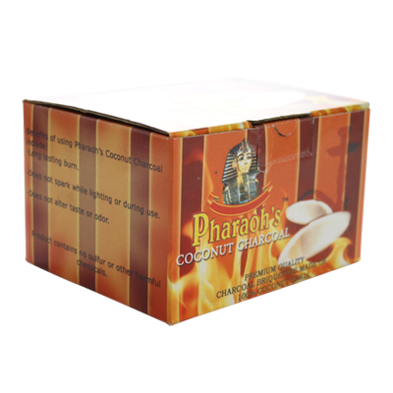Pharaoh's Coconut Charcoal - 1 Kilo Box - Hookah Junkie