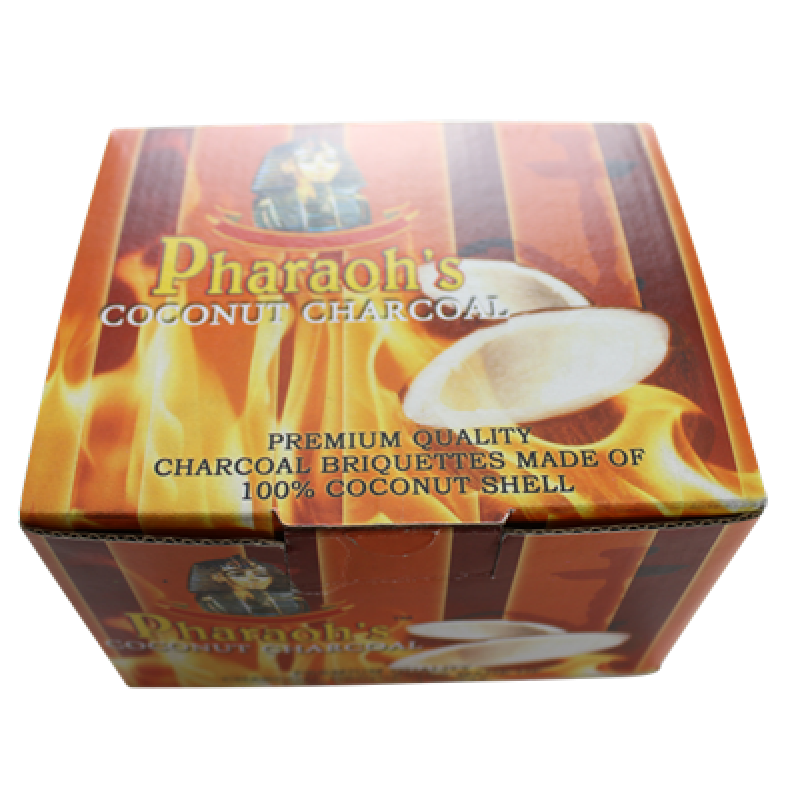 Pharaoh's Coconut Charcoal - 1 Kilo Box - Hookah Junkie