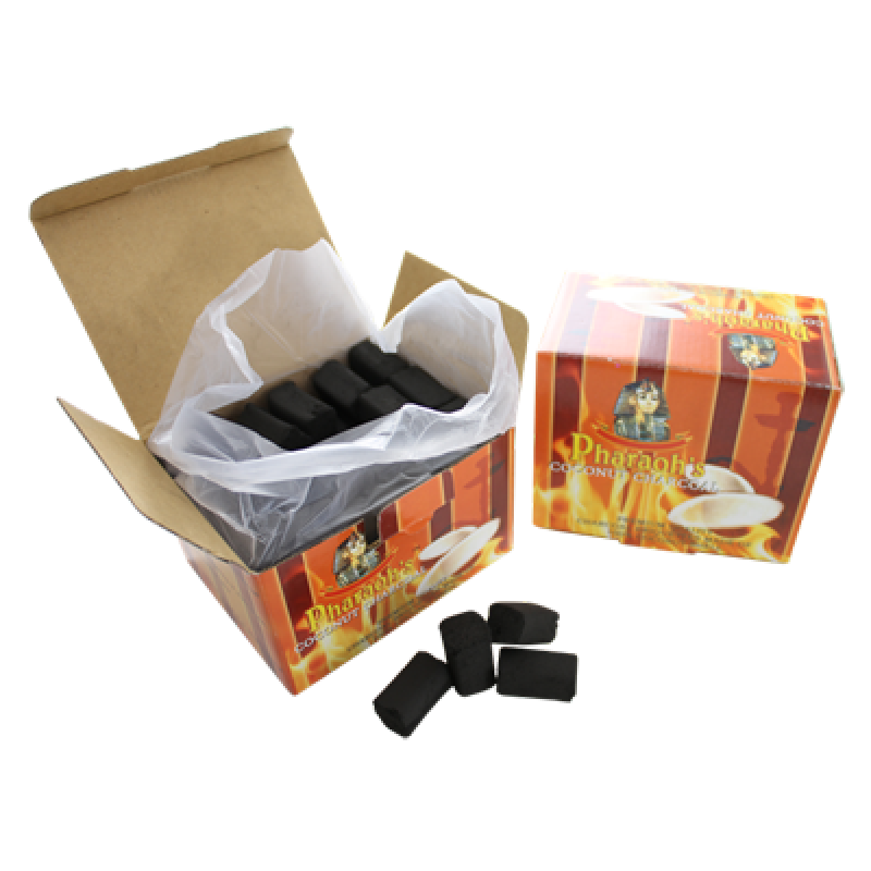 Pharaoh's Coconut Charcoal - 1 Kilo Box - Hookah Junkie