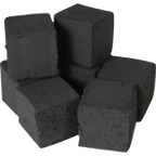 Pharaohs Coconut Charcoal - 1 Kilo Box Square Cut Cut - Hookah Junkie