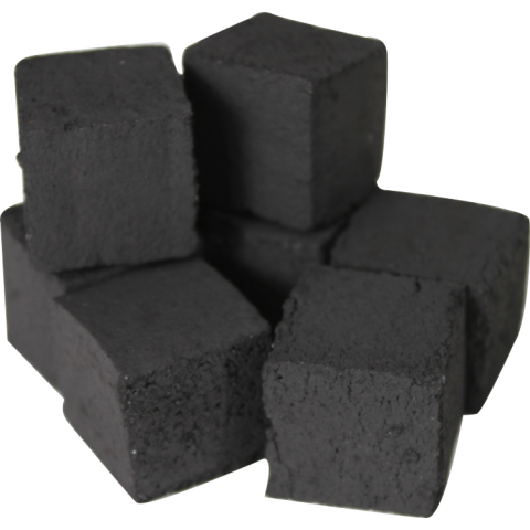 Pharaohs Coconut Charcoal - 1 Kilo Box Square Cut Cut - Hookah Junkie
