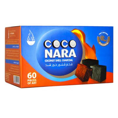 Coco Nara Natural Hookah Coals  (60 FLAT Pieces) - Hookah Junkie