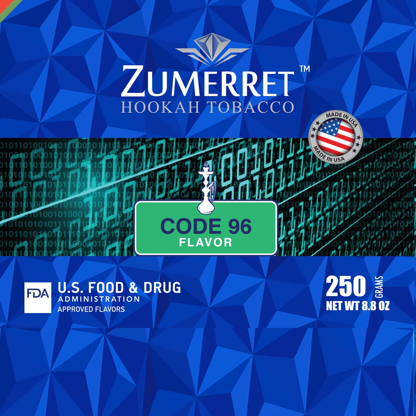 Zumerret Blue Edition 250 gram - Hookah Junkie