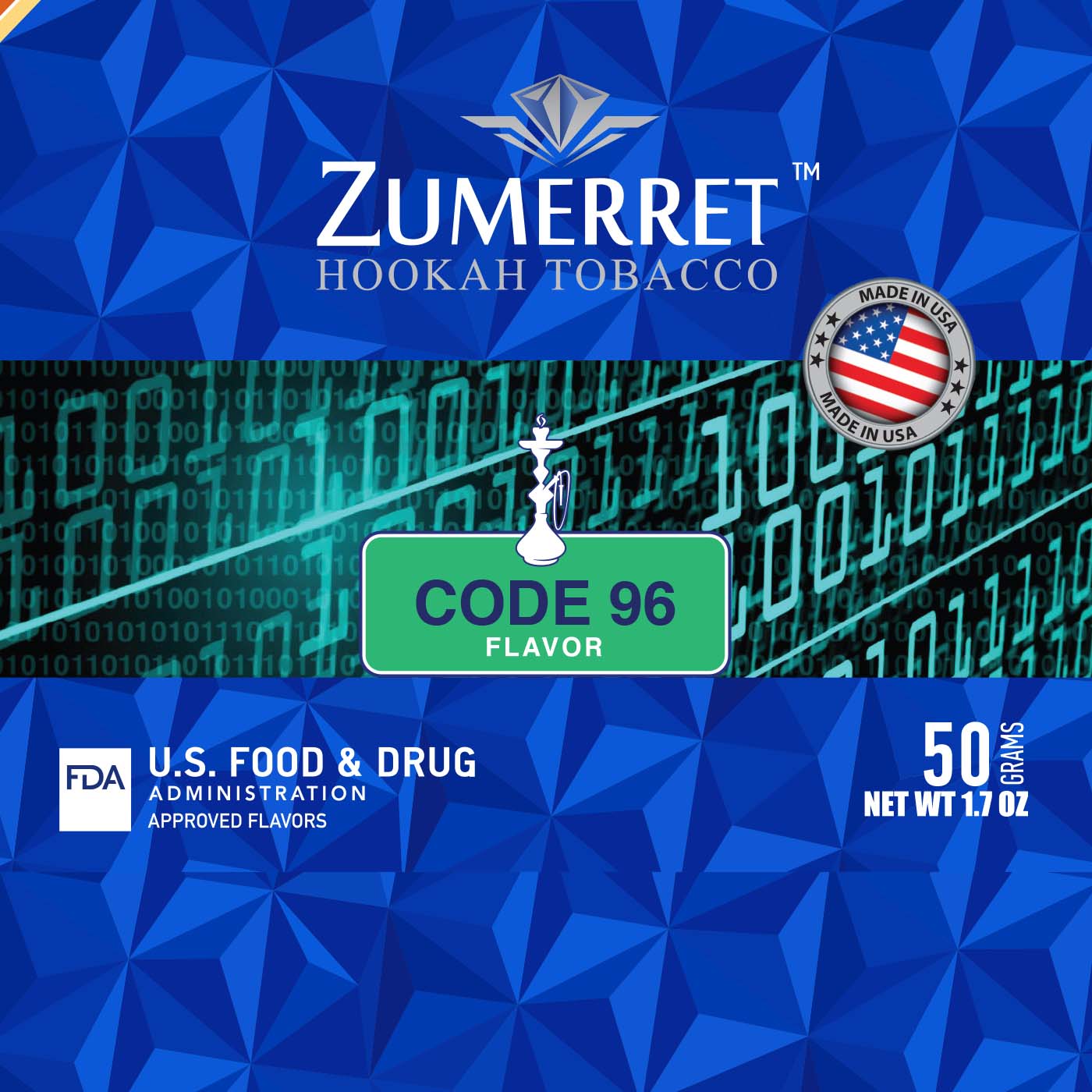 Zumerret Blue Edition 50 Grams - Hookah Junkie