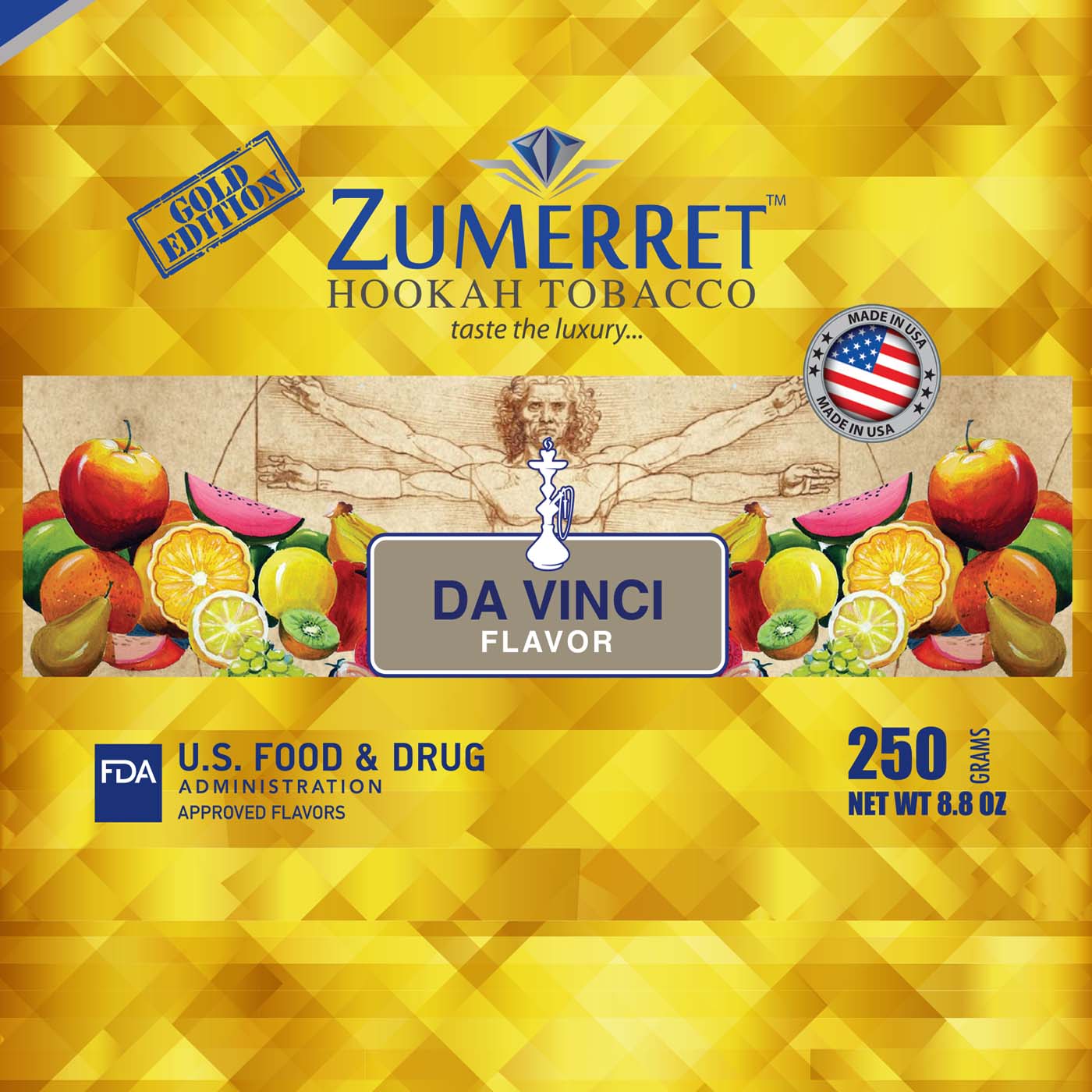 Zumerret Gold Edition 250 gram - Hookah Junkie