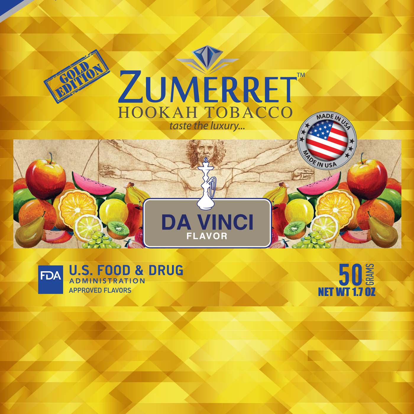 Zumerret Gold Edition 50 grams - Hookah Junkie