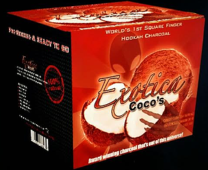 EXOTICA COCO ALL NATURAL COCONUT HOOKAH CHARCOAL - Hookah Junkie