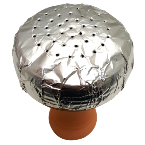Pharaoh's Pre-Punched Round Hookah Foil (100pcs) - Hookah Junkie