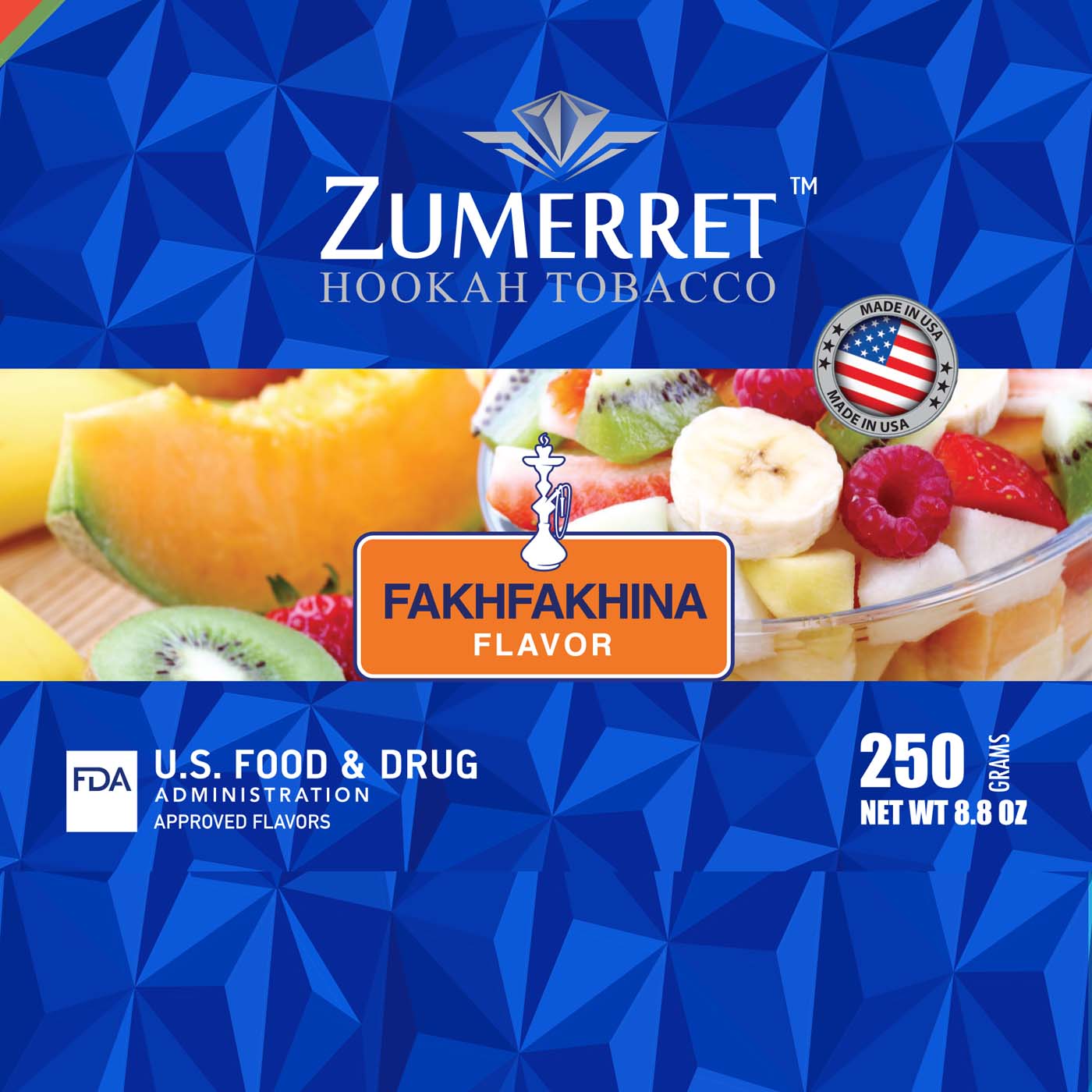 Zumerret Blue Edition 250 gram - Hookah Junkie