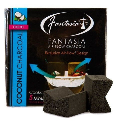 Fantasia Air-Flow Natural Coconut Hookah Charcoal