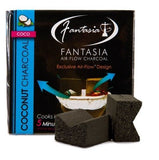 Fantasia Air-Flow Natural Coconut Hookah Charcoal (9 Pieces) - Hookah Junkie