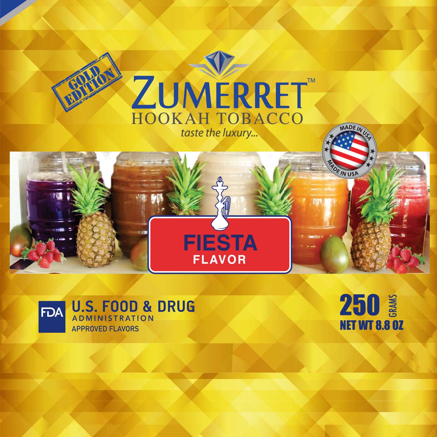 Zumerret Gold Edition 250 gram - Hookah Junkie