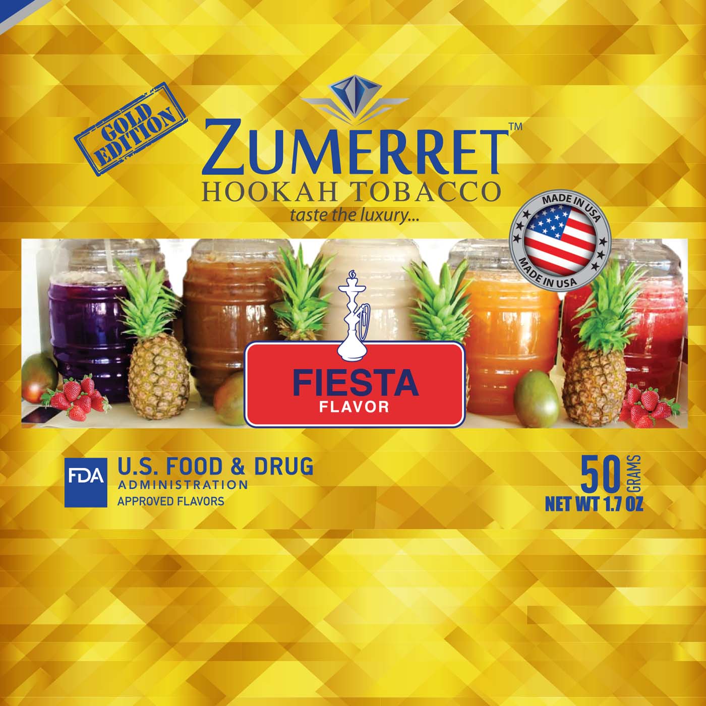 Zumerret Gold Edition 50 grams - Hookah Junkie