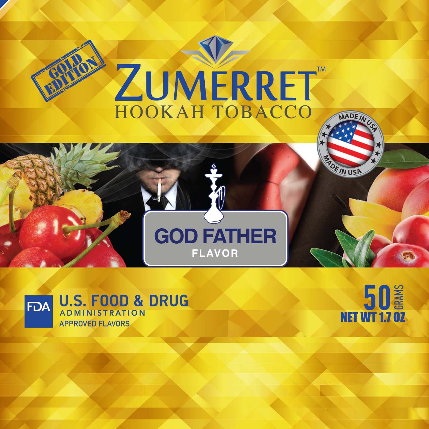 Zumerret Gold Edition 50 grams - Hookah Junkie