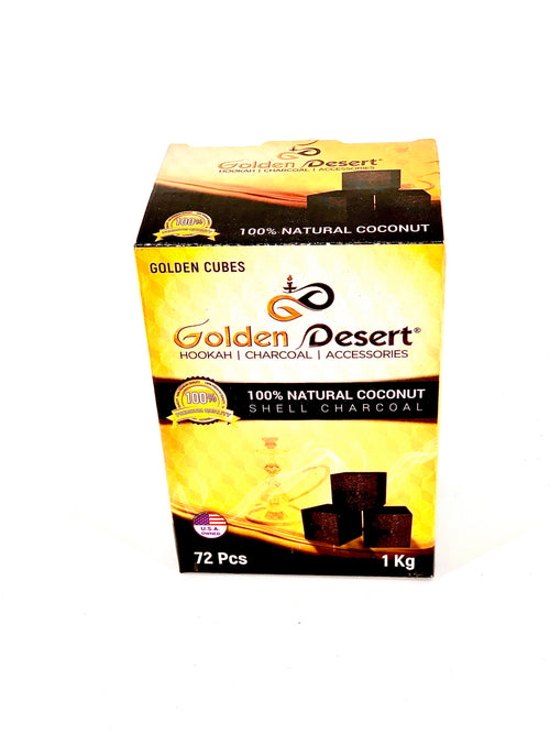 Golden Desert COCONUT CHARCOAL LARGE CUBES 1 Kilo