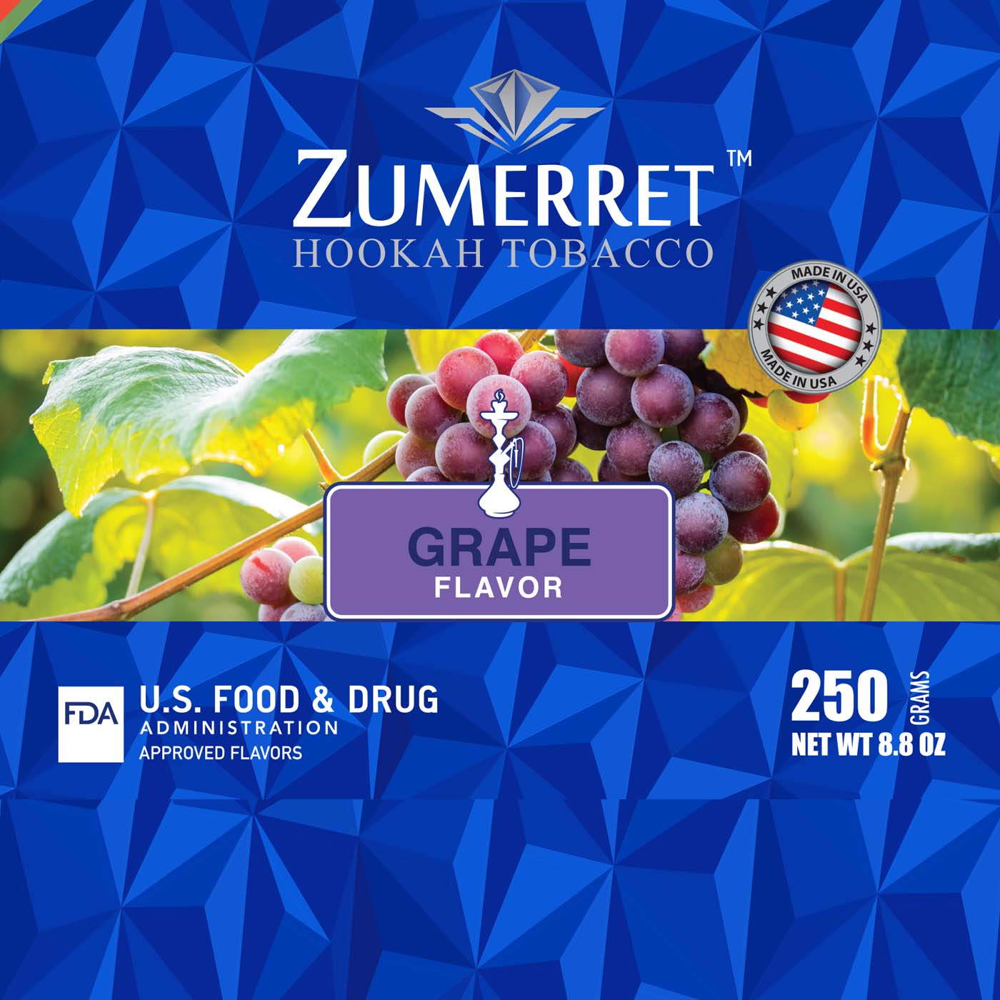 Zumerret Blue Edition 250 gram - Hookah Junkie