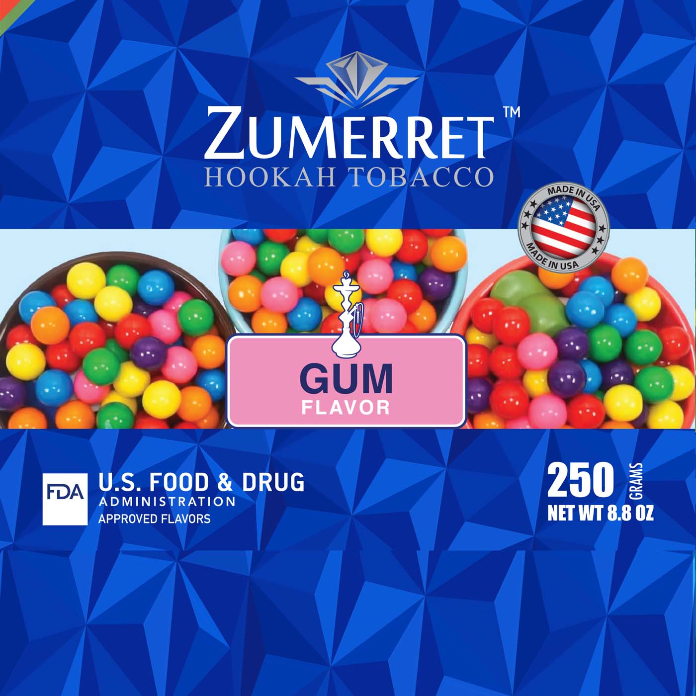 Zumerret Blue Edition 250 gram - Hookah Junkie
