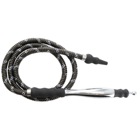 MYA Saray Medium Rubber/Aluminum Handle Hose - Hookah Junkie