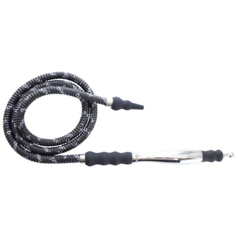 MYA Saray Medium Rubber/Aluminum Handle Hose - Hookah Junkie