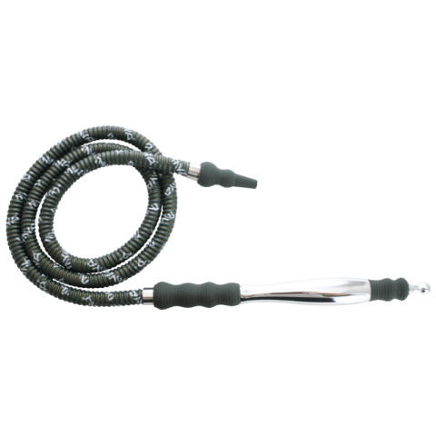 MYA Saray Medium Rubber/Aluminum Handle Hose - Hookah Junkie